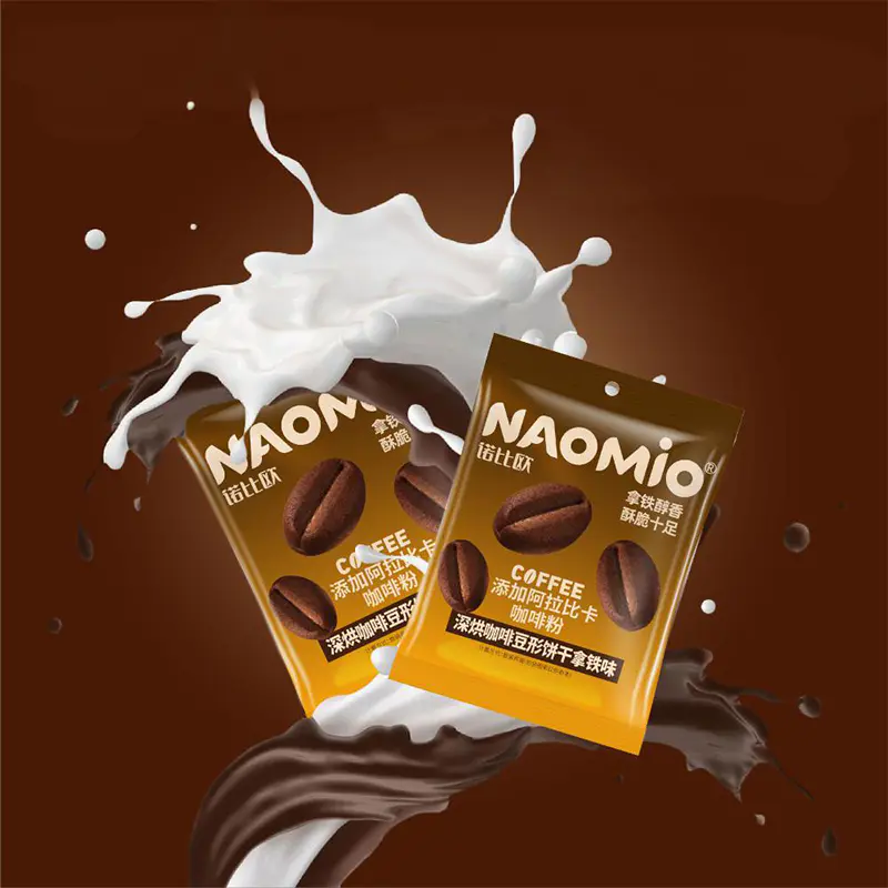 Latte ízű kávés keksz